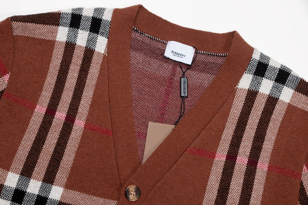New plaid cardigan