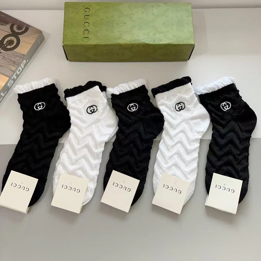New Embroidered Socks