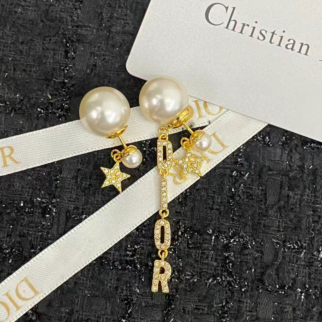 New Star Pearl Earrings