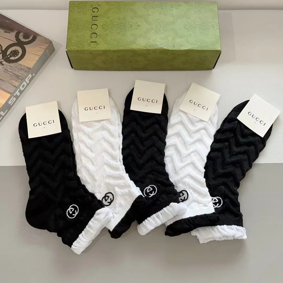New Embroidered Socks