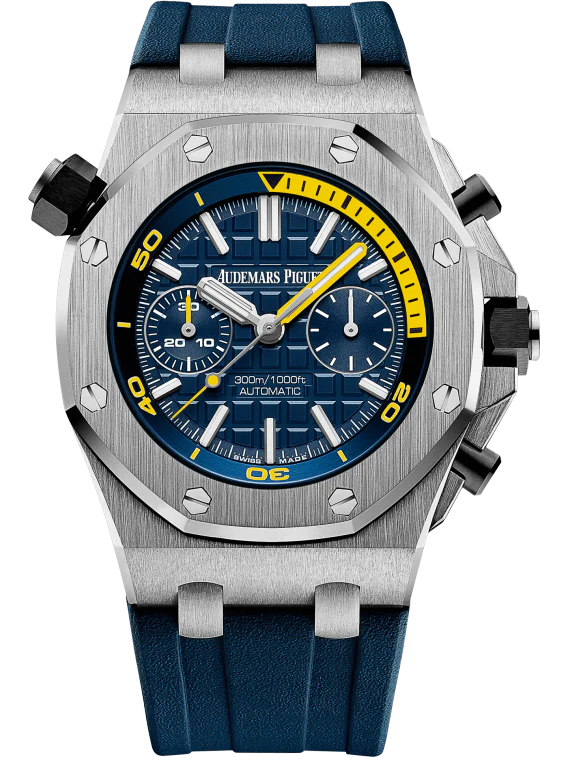 🔥limited-time offer! Blue 904L Steel-Blue Rubber - Quartz - 42mm