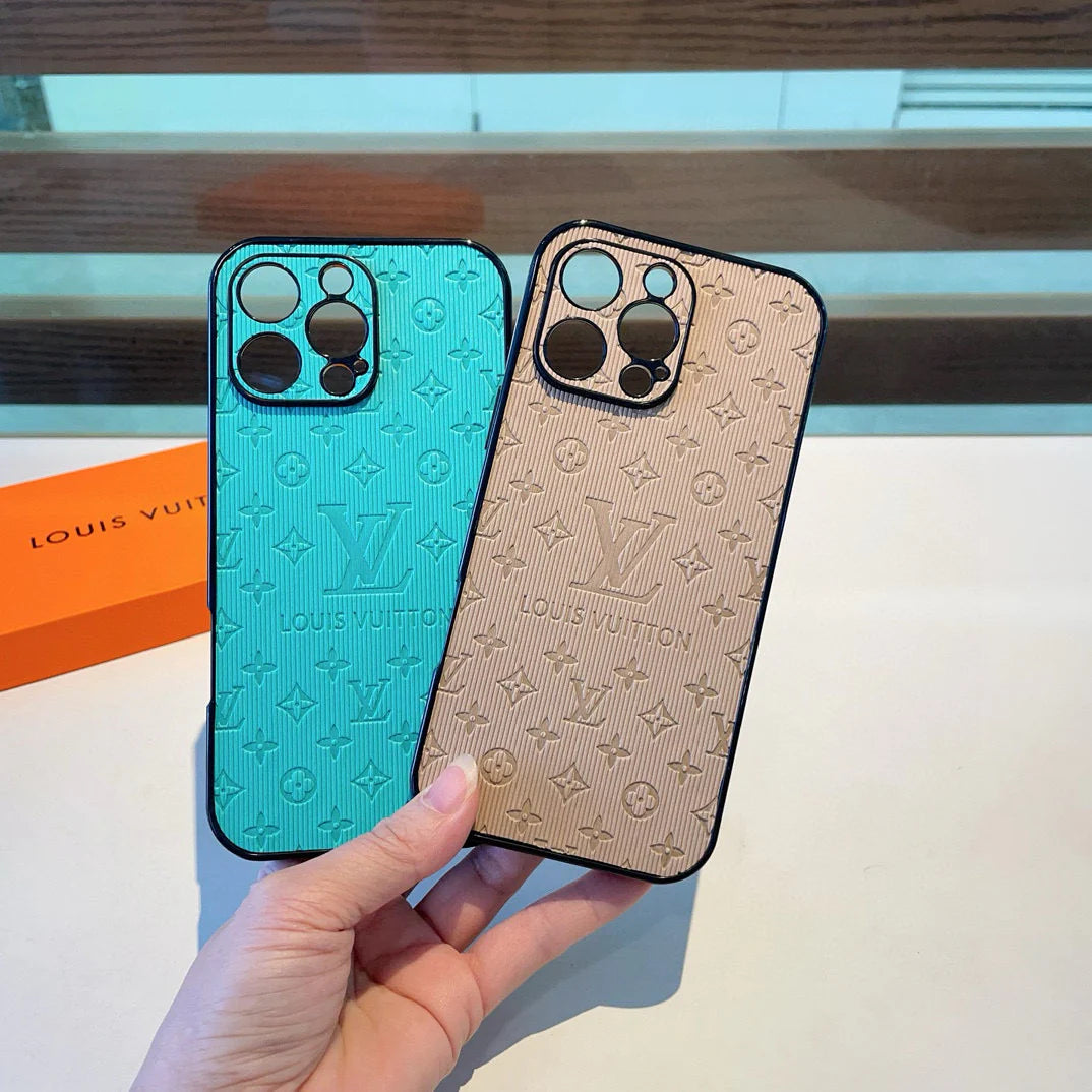Vertical side sticker fully wrapped perforated phone case