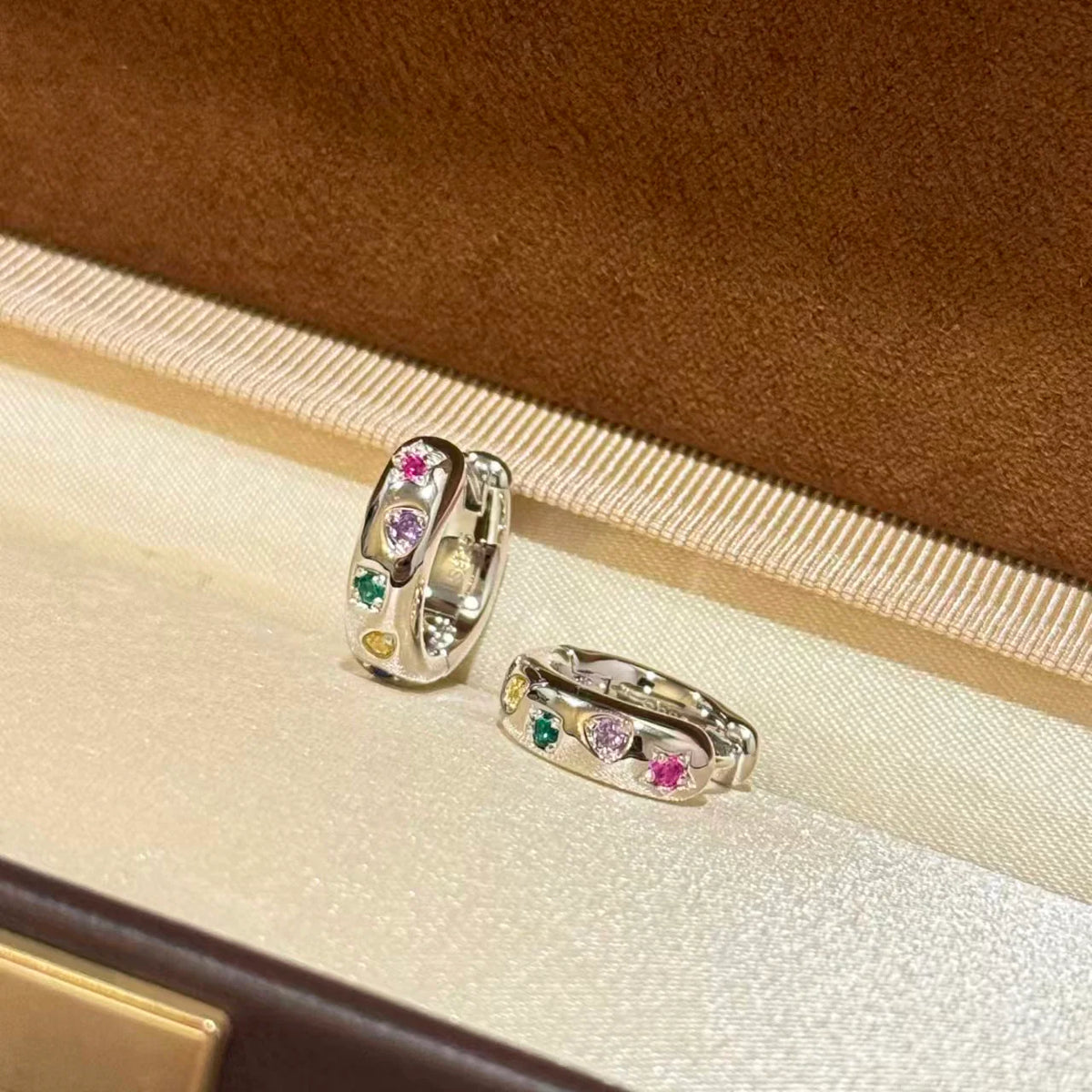 New rainbow candy earrings