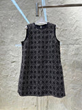 D cannage woven dress