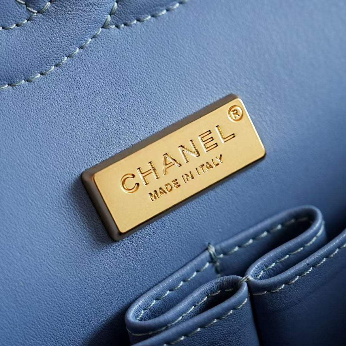 2026 Classic 11.12 Bag 25.5cm Denim Leather