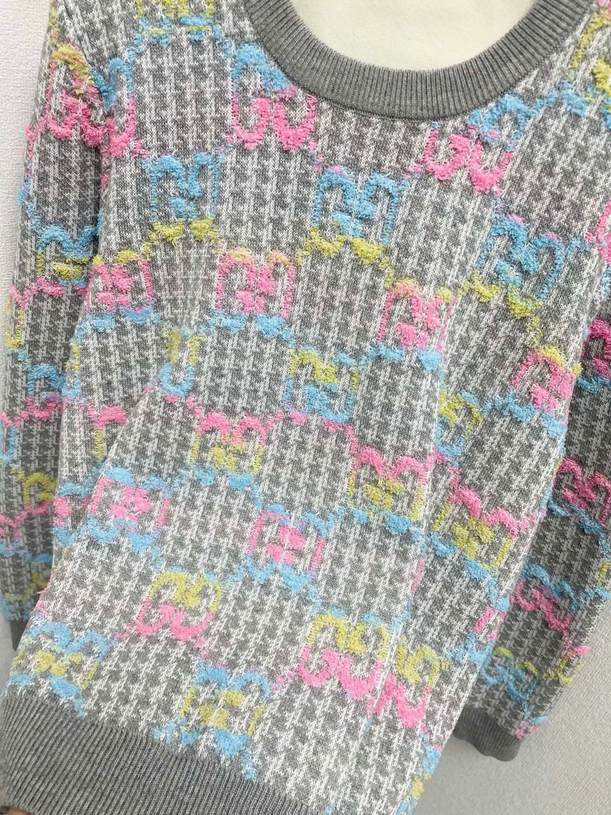 25fw Colorful logo knitted sweater