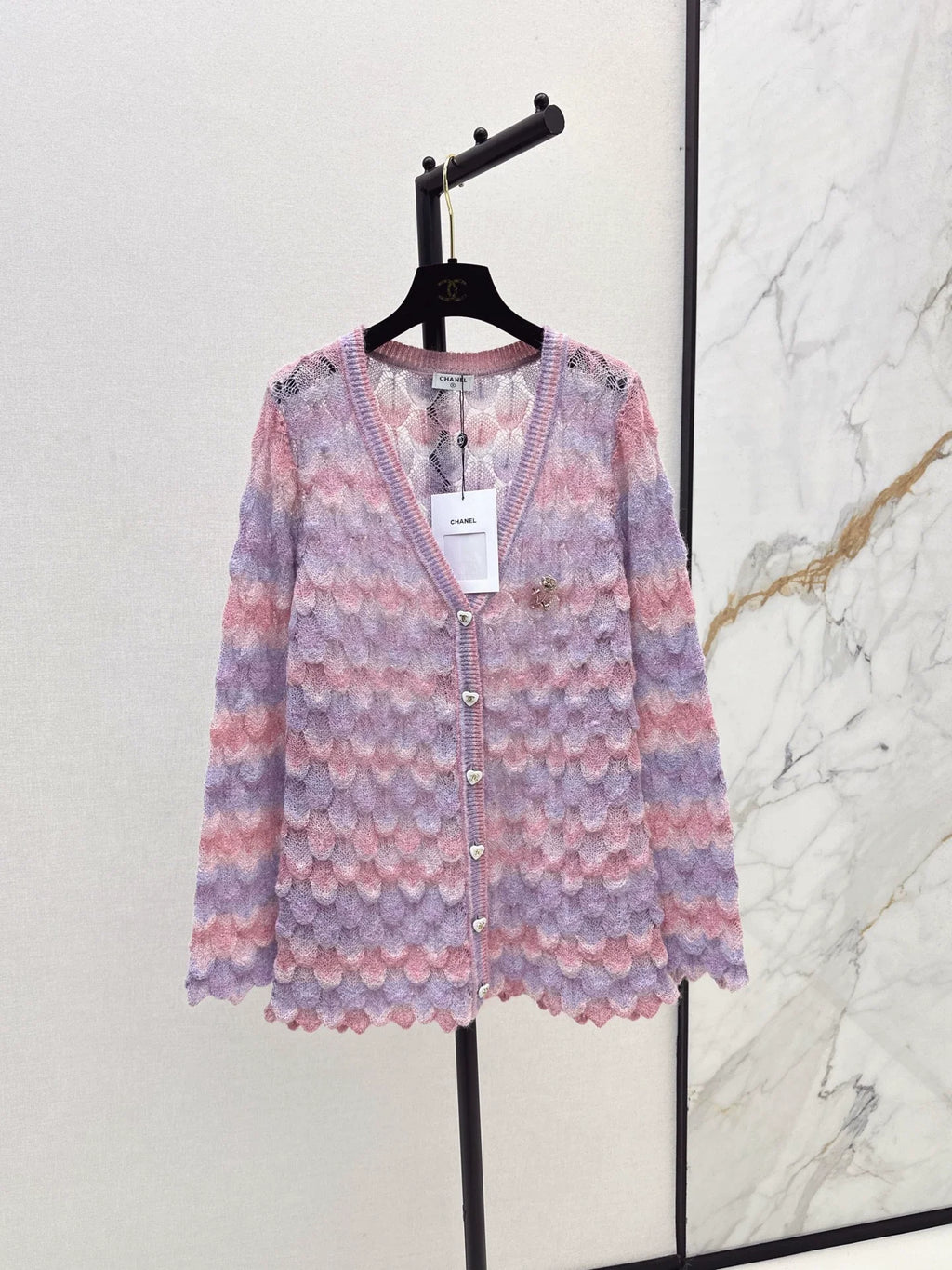 25fw Gradient Knitted Cardigan