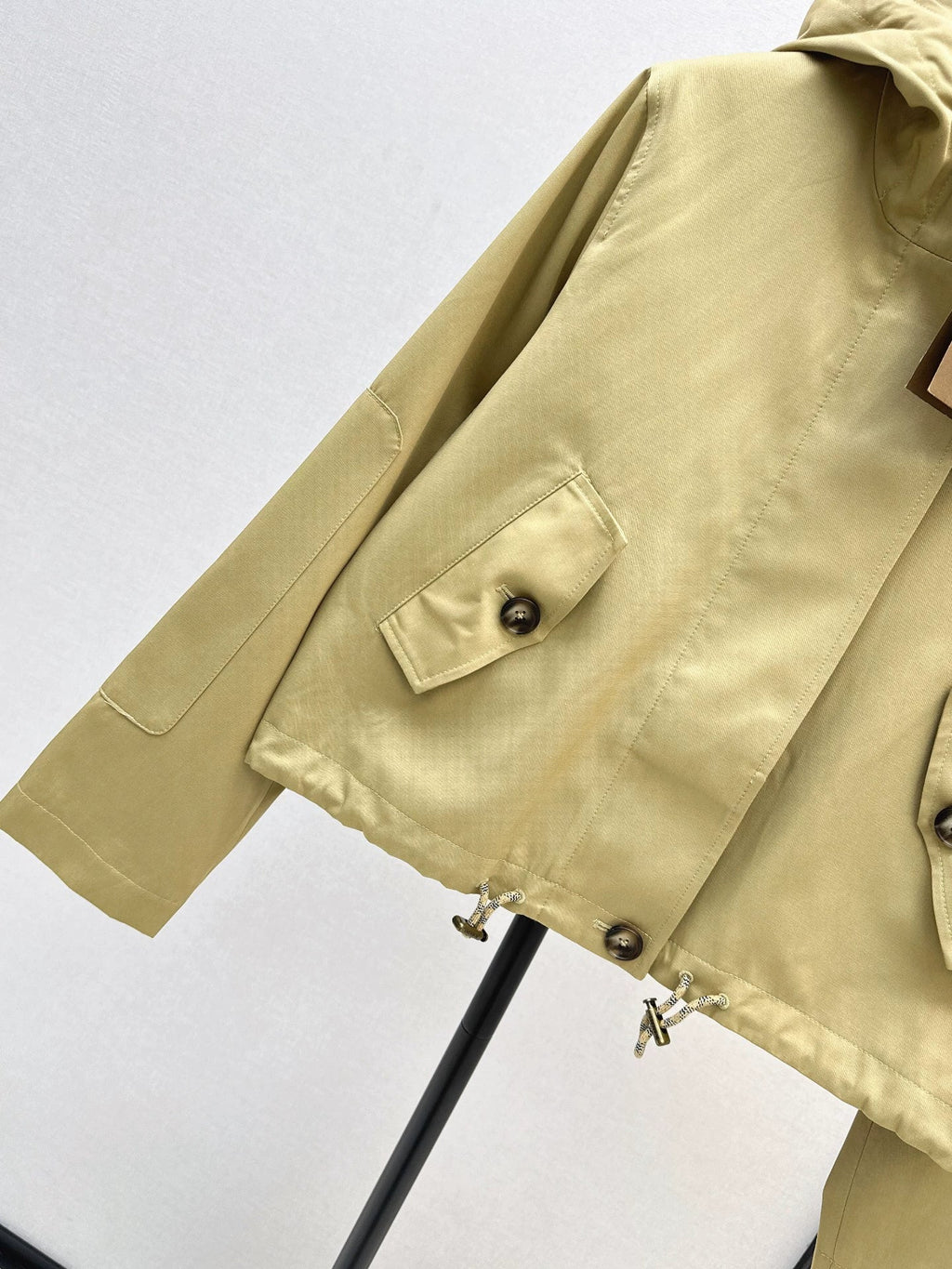 25fw Classic Hooded Cropped Trench Coat