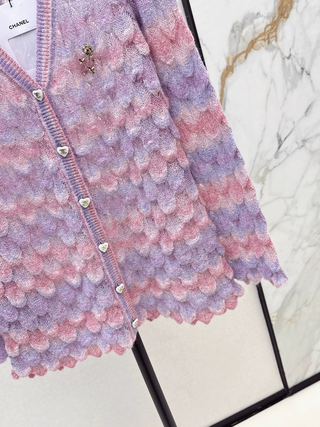 25fw Gradient Knitted Cardigan
