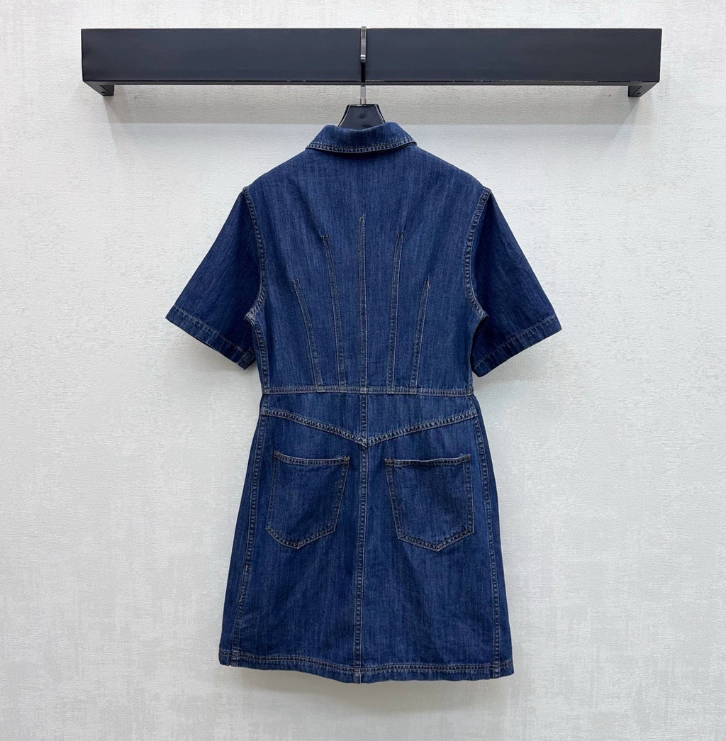 26New ArrivalPaneled Denim Dress