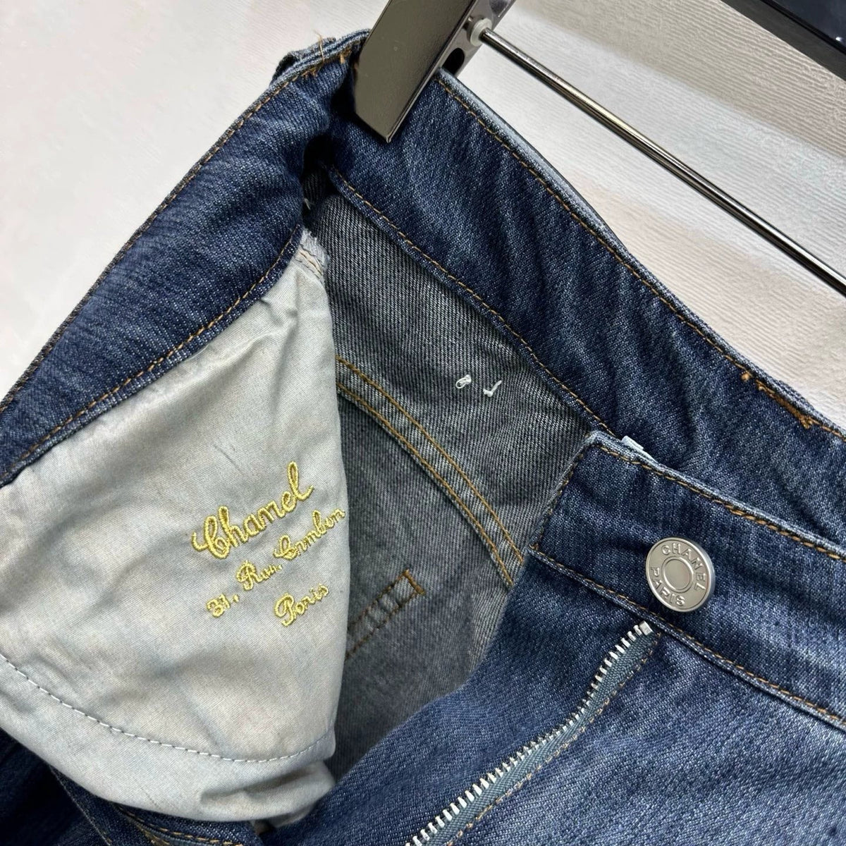 26ssNew Embroidered Denim Mermaid Skirt