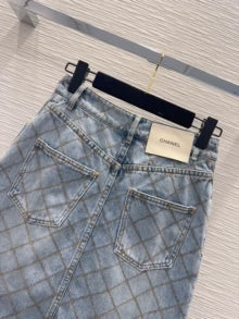 26ss new denim mini skirt