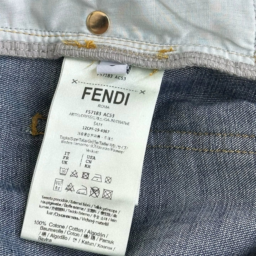 26New ArrivalPaneled Straight-Leg Denim Trousers