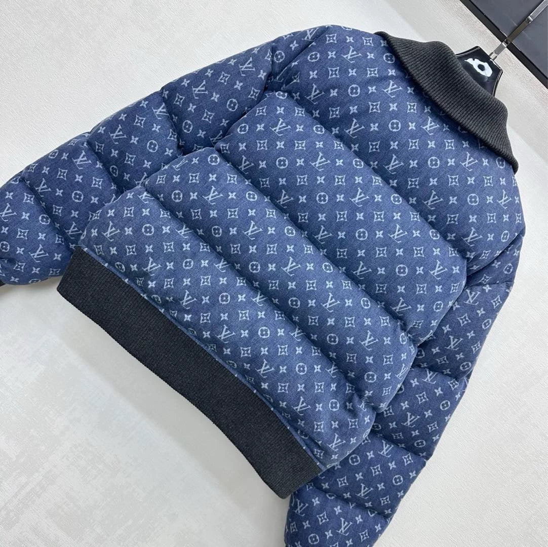 26 New Laser Denim Jacket Down Coat