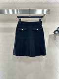 25fw High waisted pleated skirt