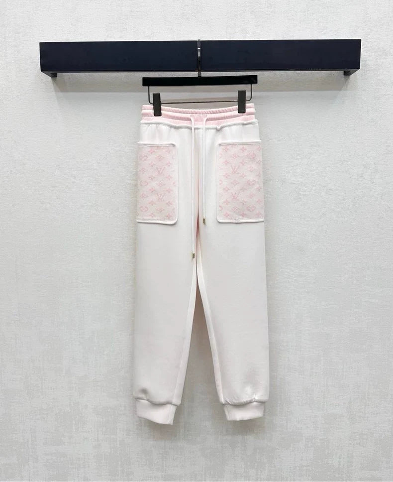 26New Season Hooded Jacquard Jacket & Trousers Set