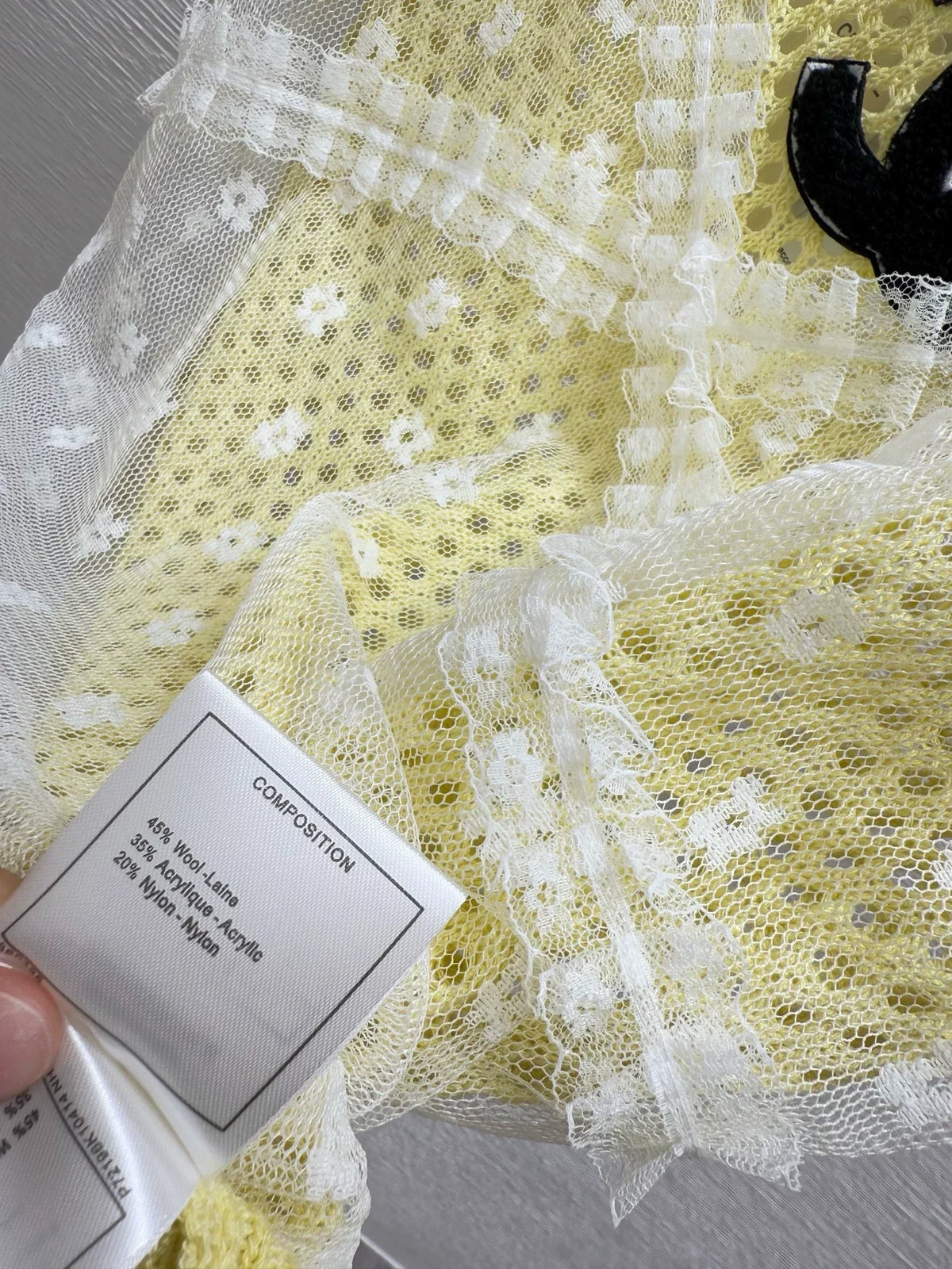 25fw Fake two knitted short sleeves