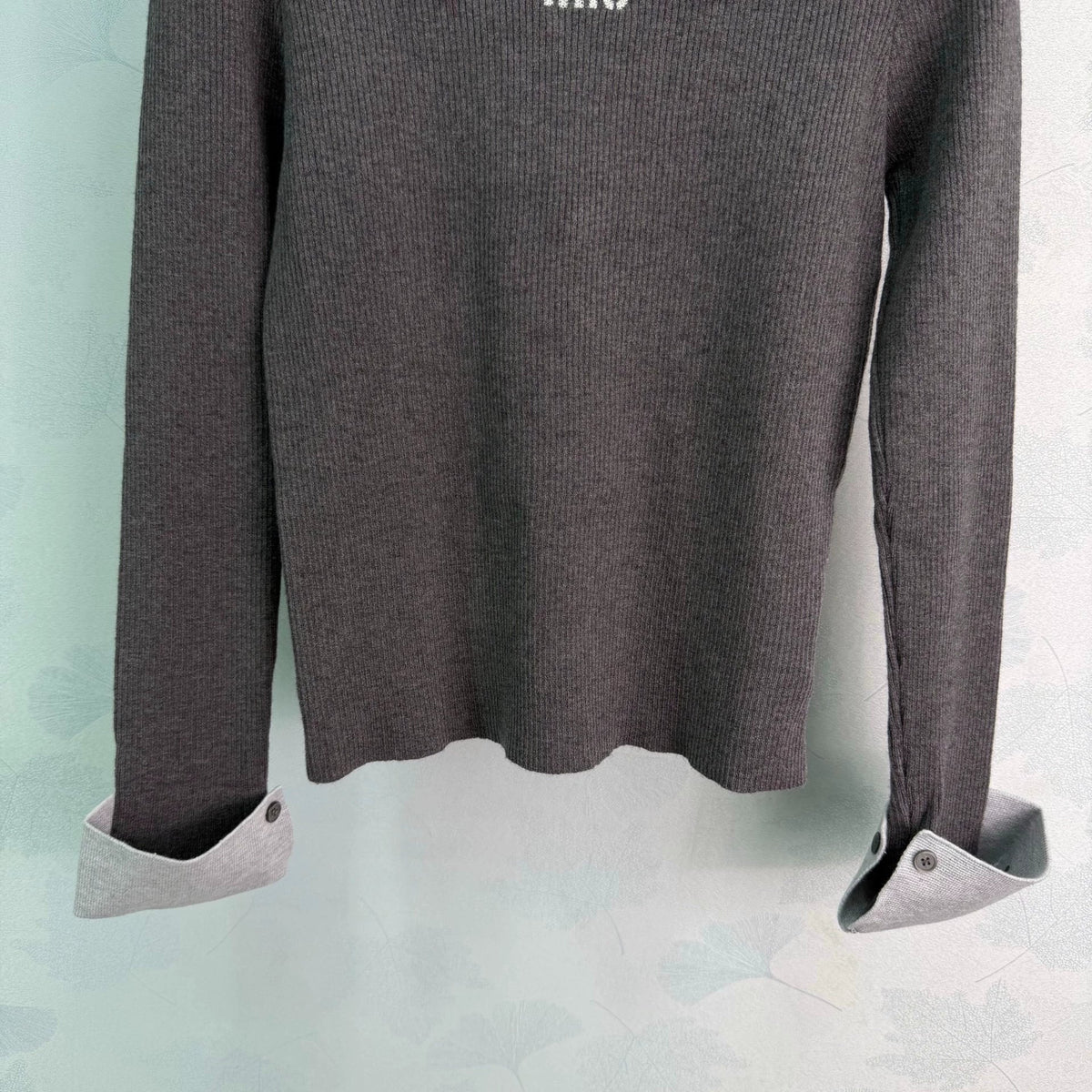 Color-Block Collar Knit Sweater