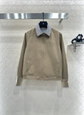 25fw Plaid collar zipper jacket jacket