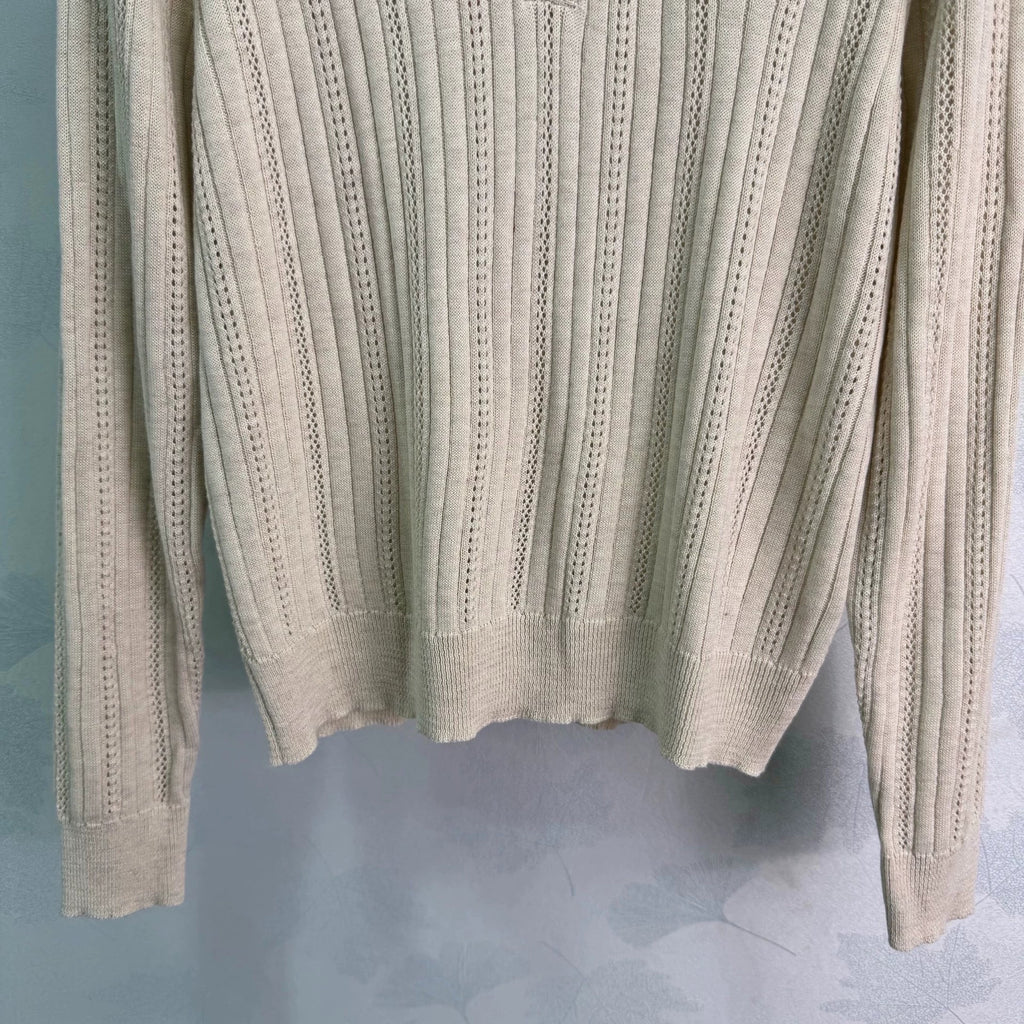 26 Early Autumn New Hollow Knit Polo Shirt