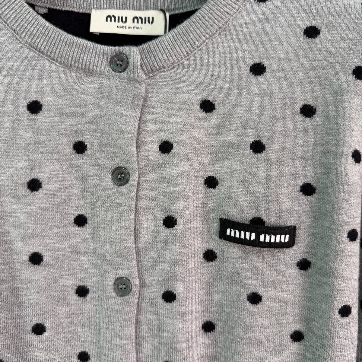 26 Early Fall New Polka Dot Knit Long-Sleeve Cardigan and Mini Skirt Set