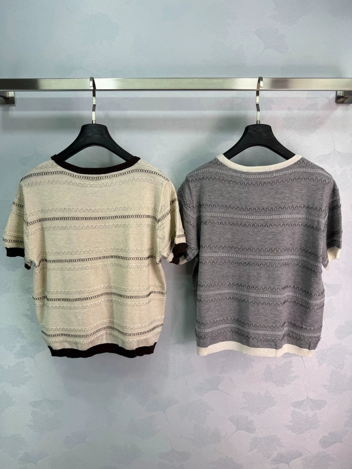26ssNew Striped Knit Short Sleeve