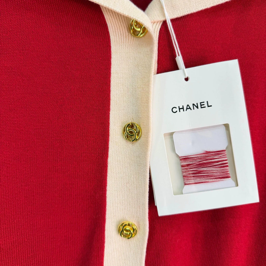 Red Knitted Cardigan