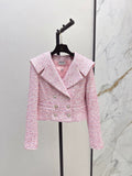 25fw Coarse woolen short jacket