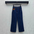 26New ArrivalPaneled Straight-Leg Denim Trousers