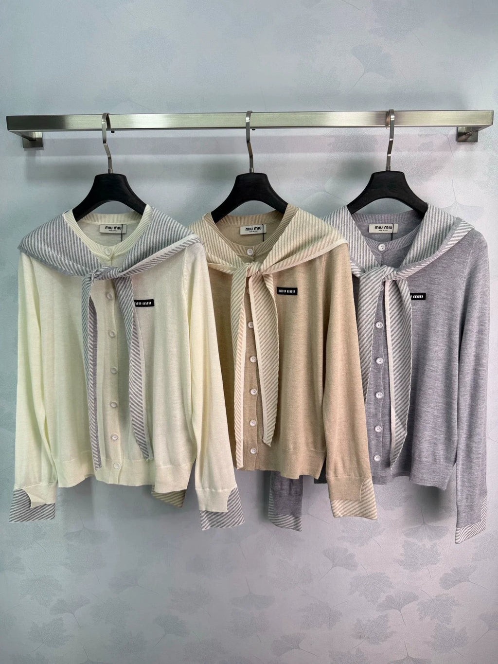 26 Early Autumn New Striped Shawl Knit Cardigan