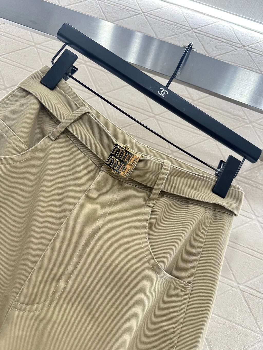 Mi 25 Belted casual wide-leg trousers