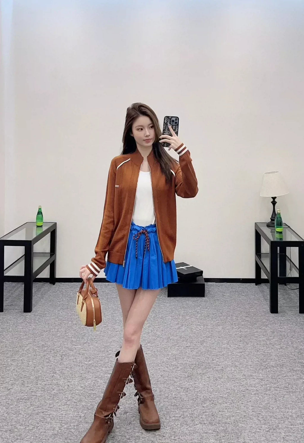 25 Early Autumn New Knitted Long Sleeve Zipper Jacket
