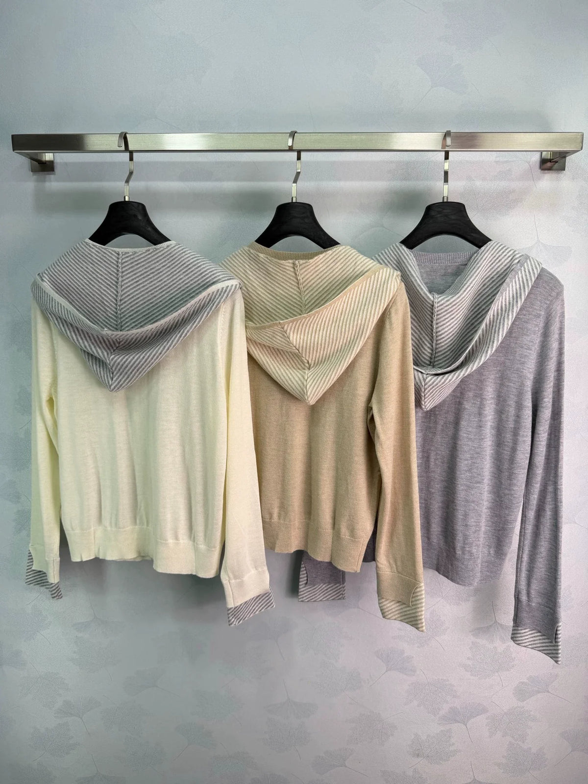 26 Early Autumn New Striped Shawl Knit Cardigan