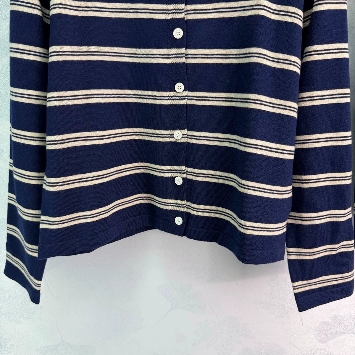 26 Early Autumn New Striped Vest and Knit Cardigan Two-Piece Set
