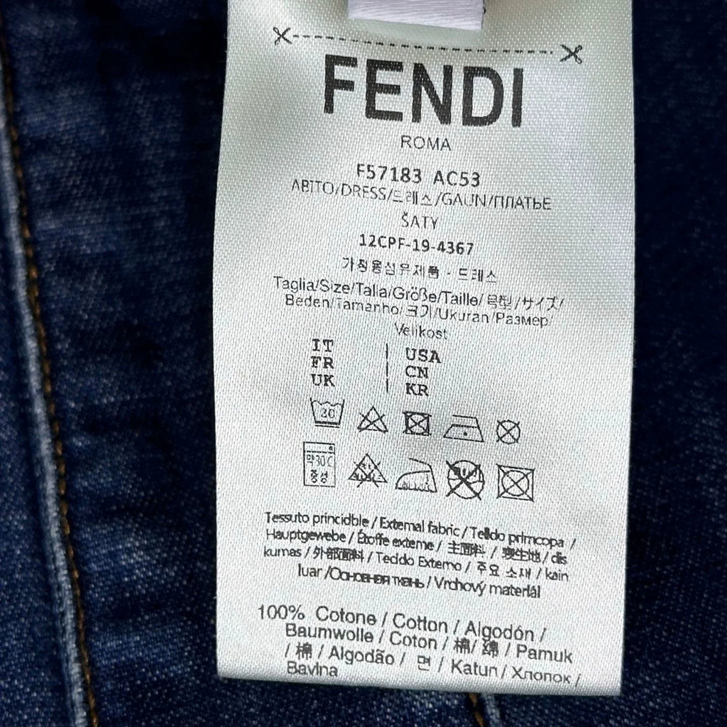 26New Arrival:Paneled Denim Midi Skirt with Slit