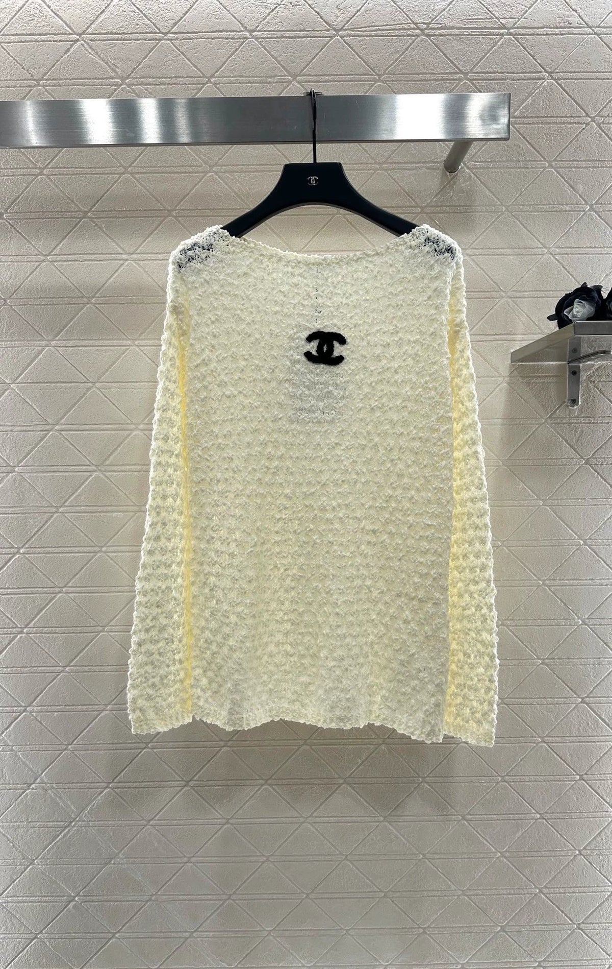 25fw Belt knitted long top