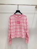 25fw Striped knitted cardigan