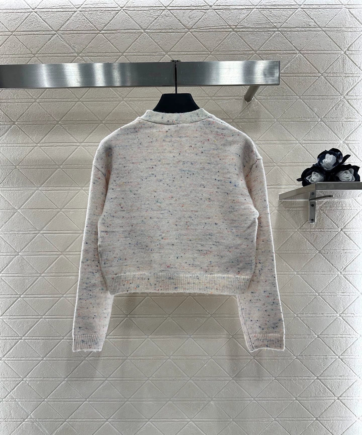 25fw Letter knitted cardigan