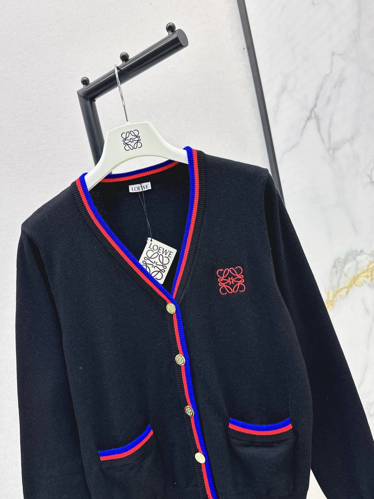 25fw Embroidered decorative cardigan