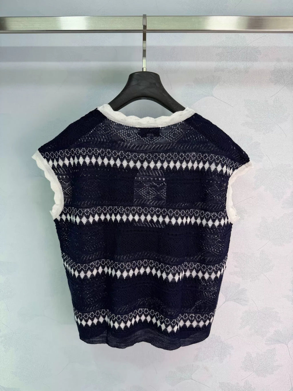 26SS New Striped Knit Vest