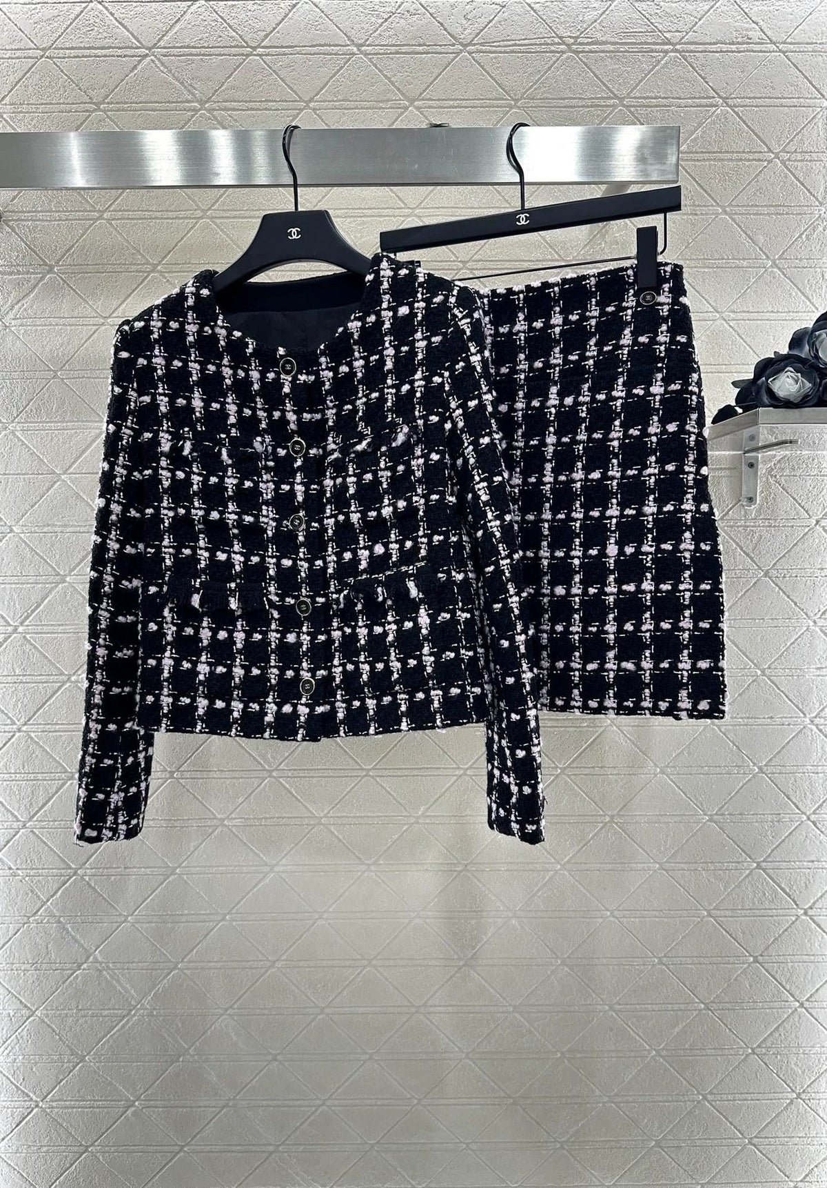 25fw Knitted dress set
