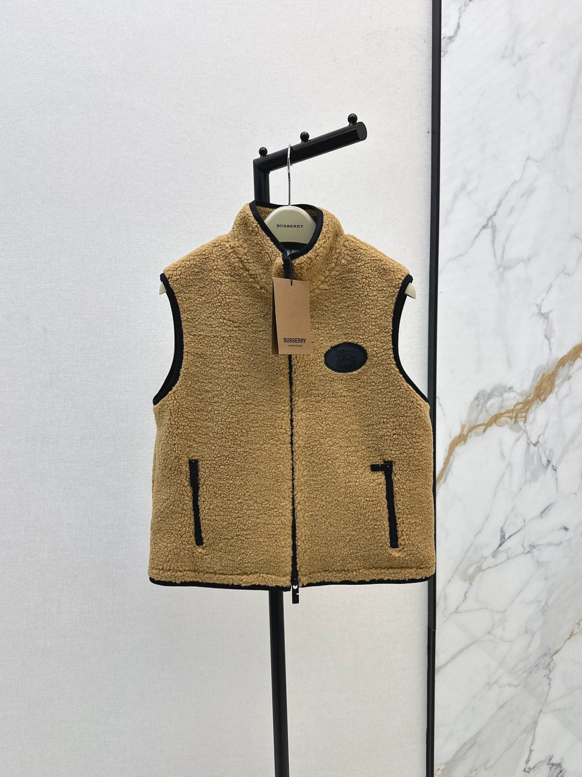 25fw Polar fleece stand collar vest