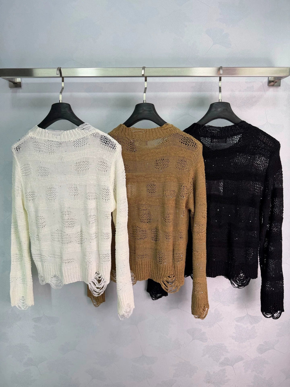26 Early Autumn New Hollow Knit Sweater