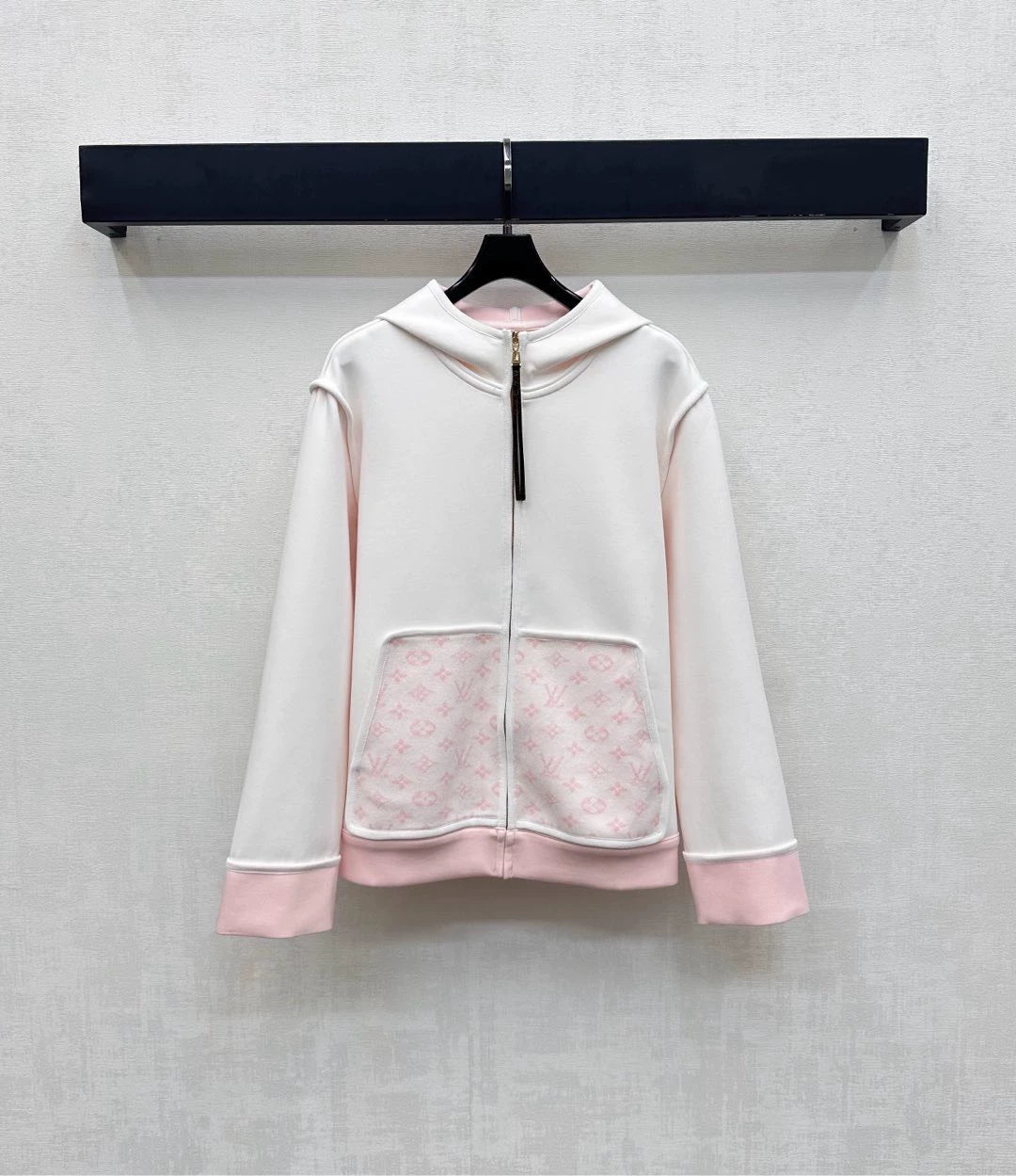 26New Season Hooded Jacquard Jacket & Trousers Set