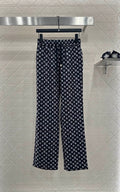 25fw Jacquard straight leg pants