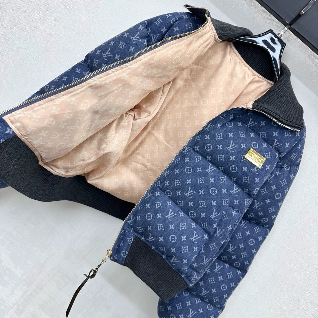26 New Laser Denim Jacket Down Coat