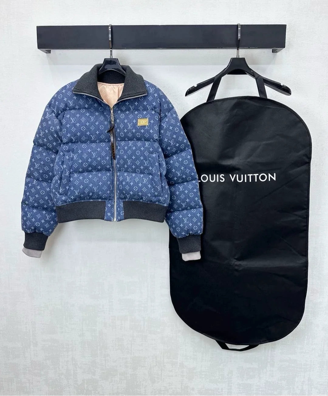 26 New Laser Denim Jacket Down Coat