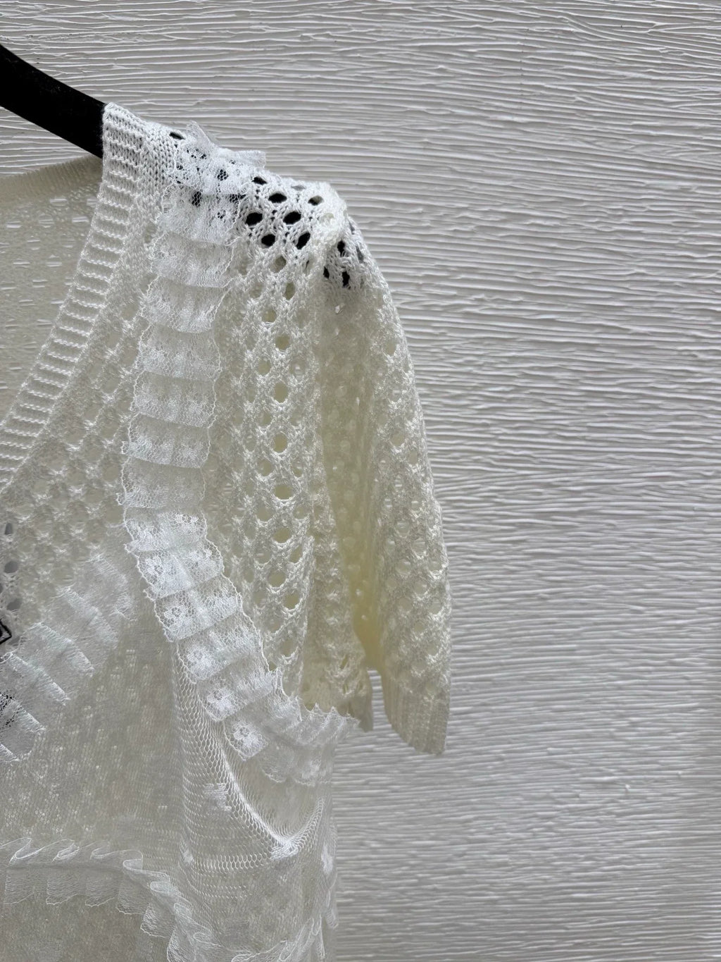 25fw Fake two knitted short sleeves