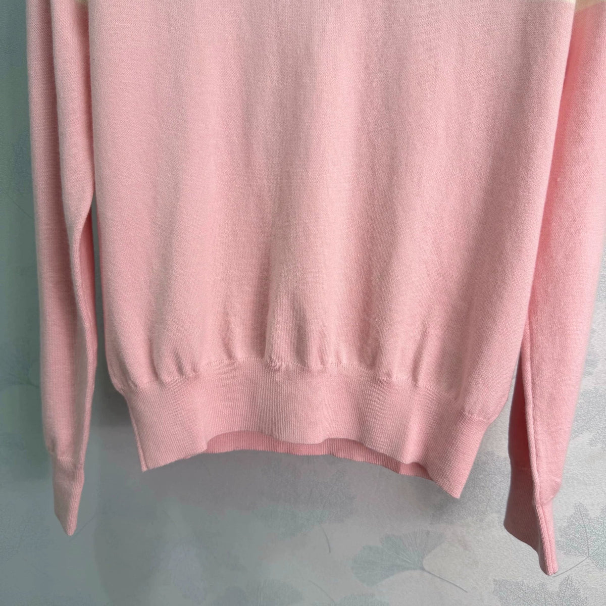 26 Early Autumn New Color-Block Striped Collared Knit Long-Sleeve