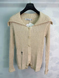 26 Early Autumn New Collared Long-Sleeve Knit Cardigan